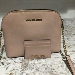 COPY - Michael Kors dome crossbody in powder blush